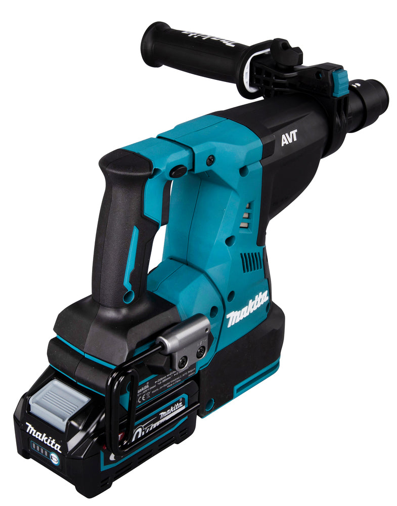 Makita Akku-Kombihammer SDS-MAX – 40V max., inkl. 2x 4,0 Ah Akkus, Ladegerät & MAKPAC - HR004GM201