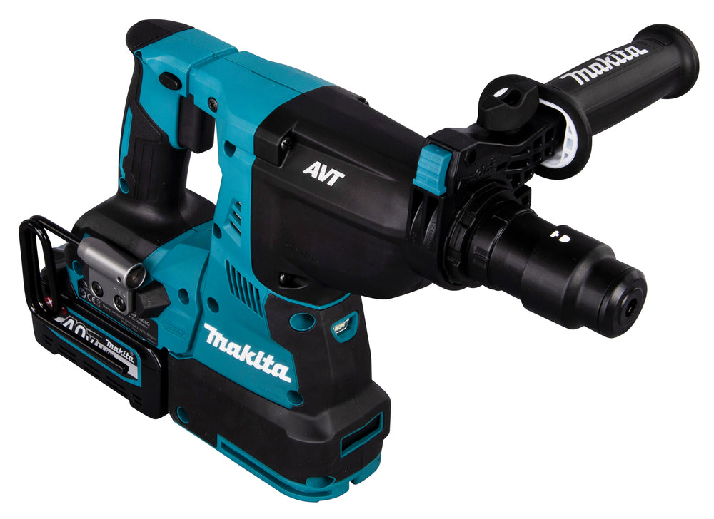 Makita Akku-Kombihammer SDS-MAX – 40V max., inkl. 2x 4,0 Ah Akkus, Ladegerät & MAKPAC - HR004GM201