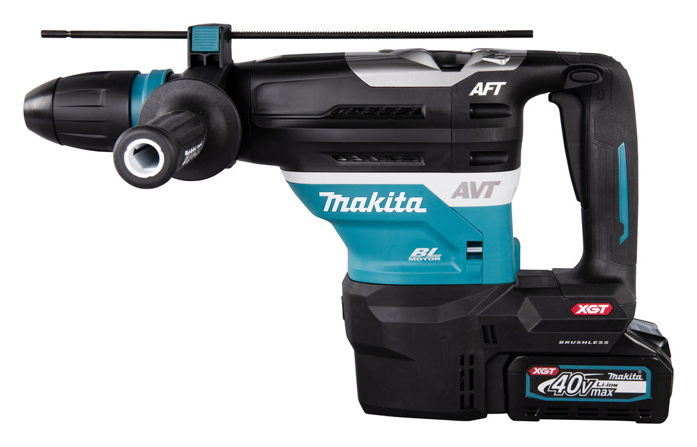 Makita Akku-Kombihammer SDS-MAX – 40V max., 2x 4,0 Ah Akkus, inkl. Schnellladegerät & AWS - HR005GM202