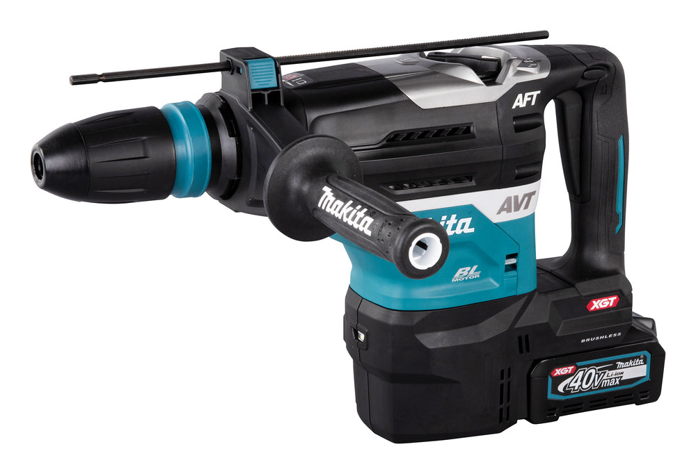 Makita Akku-Kombihammer SDS-MAX – 40V max., 2x 4,0 Ah Akkus, inkl. Schnellladegerät & AWS - HR005GM202