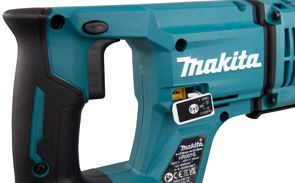 Makita Akku-Kombihammer SDS-PLUS – 40V max., AVT, AFT & AWS - HR007GM201