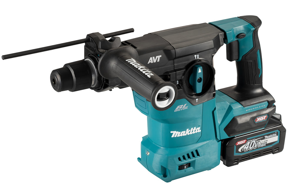 Makita Akku-Kombihammer SDS-PLUS – 40V max., 3,9 J Schlagstärke, optional DX10 Staubabsaugung - HR008GM202
