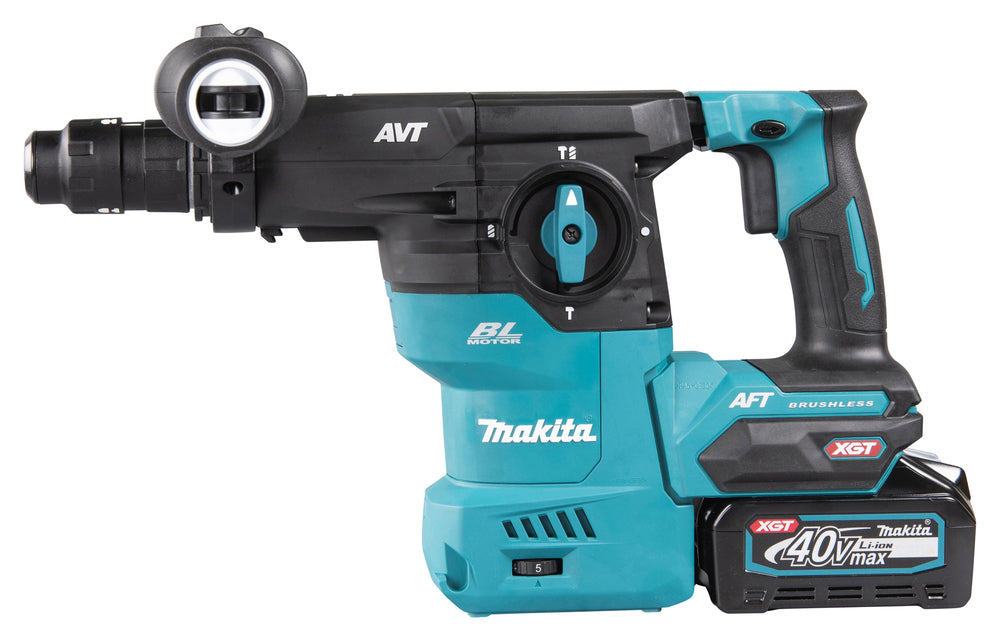 Makita Akku-Kombihammer SDS-PLUS – 40V max., 3,9 J Schlagstärke, inkl. DX11 Staubabsaugung - HR009GM202