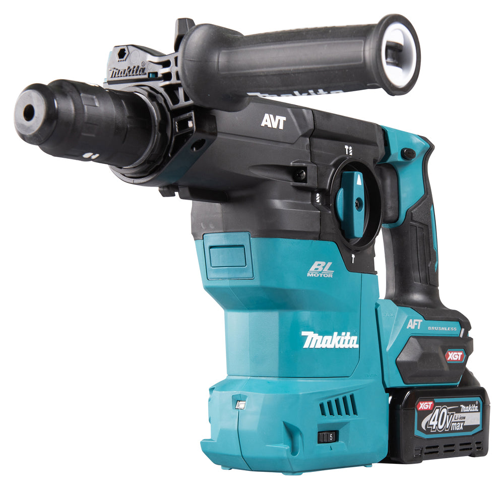 Makita Akku-Kombihammer SDS-PLUS – 40V max., 3,9 J Schlagstärke, inkl. DX11 Staubabsaugung - HR009GM202