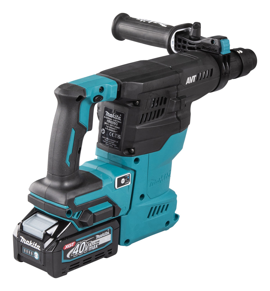 Makita Akku-Kombihammer SDS-PLUS – 40V max., 3,9 J Schlagstärke, inkl. DX11 Staubabsaugung - HR009GM202