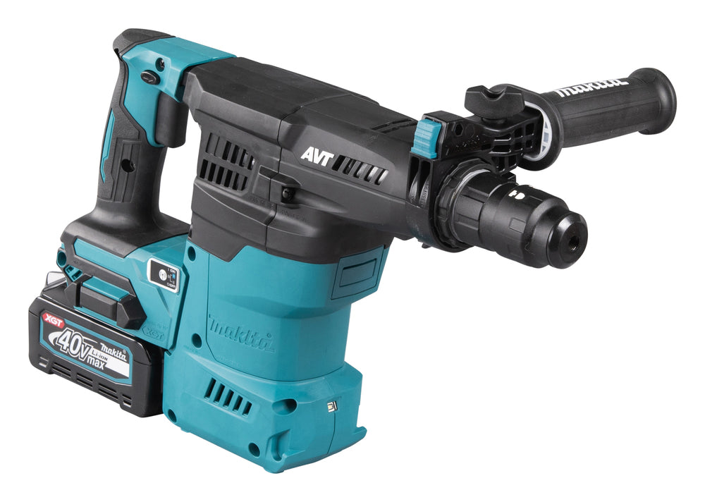 Makita Akku-Kombihammer SDS-PLUS – 40V max., 3,9 J Schlagstärke, inkl. DX11 Staubabsaugung - HR009GM202