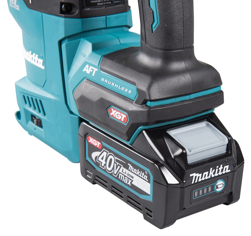 Makita Akku-Kombihammer SDS-PLUS – 40V max., 3,9 J Schlagstärke, inkl. DX11 Staubabsaugung - HR009GM202