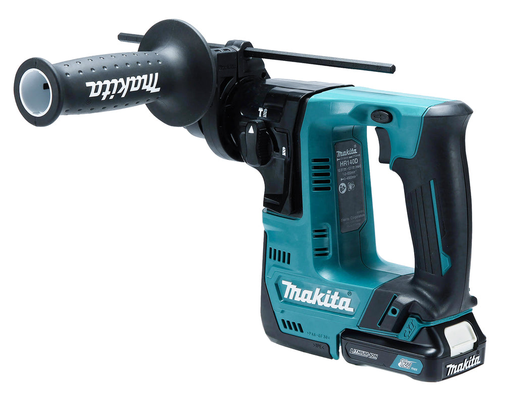 Makita Akku-Bohrhammer SDS-PLUS – 18V, 1,0 J Schlagstärke, kompakt & mit Zubehörset - HR140DSAE1