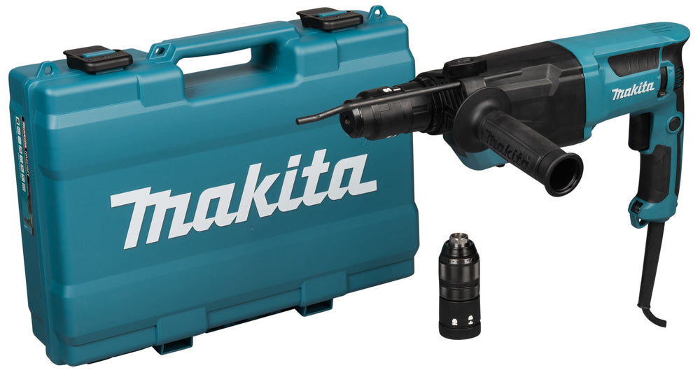 Makita Kombihammer SDS-PLUS – 800 W, 3,0 J Schlagstärke & 26 mm Bohrleistung - HR2670FT