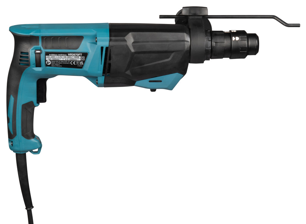 Makita Kombihammer SDS-PLUS – 800 W mit 3,0 J Schlagstärke & 26 mm Bohrleistung - HR2670FTX1