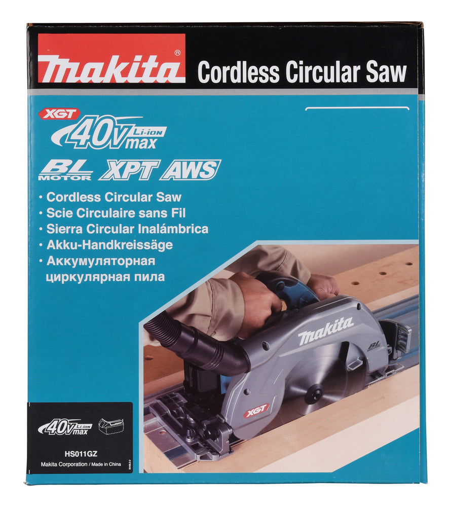 Makita Akku-Handkreissäge 270 mm – 101 mm Schnitttiefe, bürstenlos & mit AWS - HS011GT201