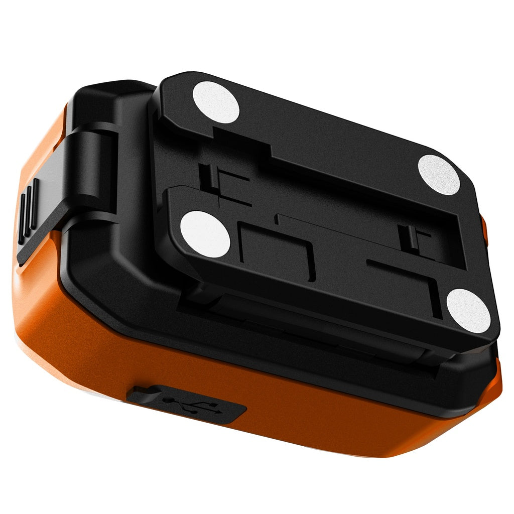 Fluxon Stirnlampe Dual Power mit Sensorfunktion & Magnetfuß – Akku oder AAA Betrieb – HL400DP