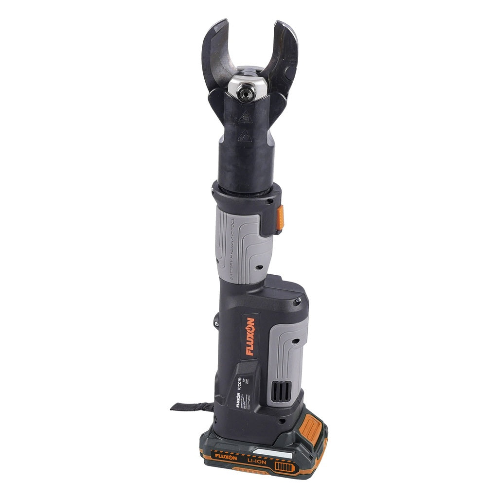 Fluxon 18V Profi Akku-hydraulischer Kabelschneider 40mm 30kN Kabelschneider, Kabelschere 18V inkl. 2x 2,0Ah - ICC01B2