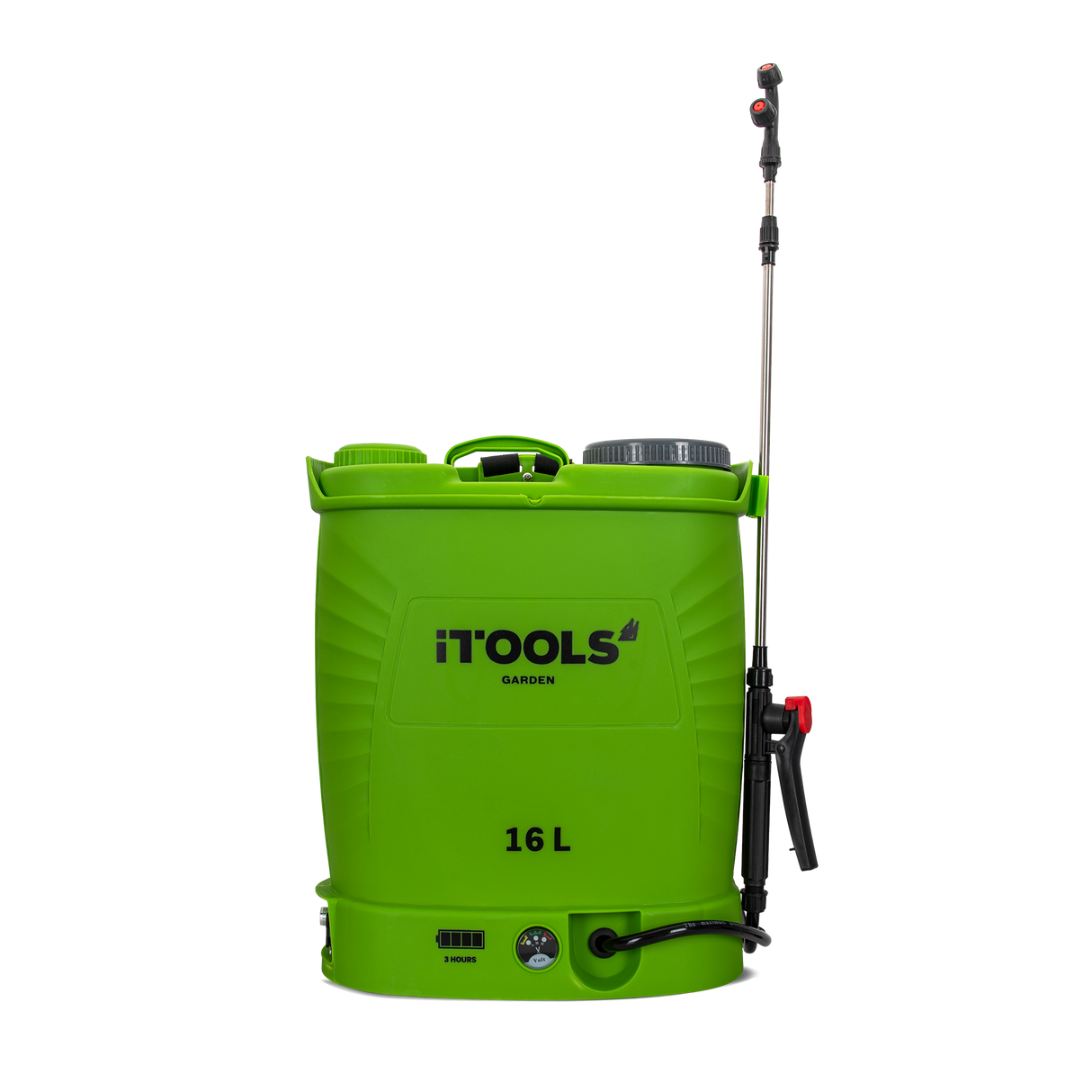 ITOOLS 16L Akku Drucksprühgerät inkl. Ladegerät und Akku - 4 bar Druck - 3,1 L/min - ITPU16BB