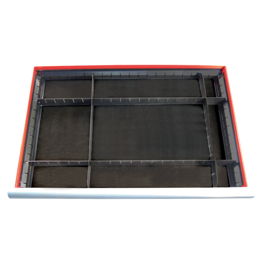 KING TONY Profi-Werkzeuge - Schubladen-Trennwand für Werkzeugwagen - 8 tlg. 8743223