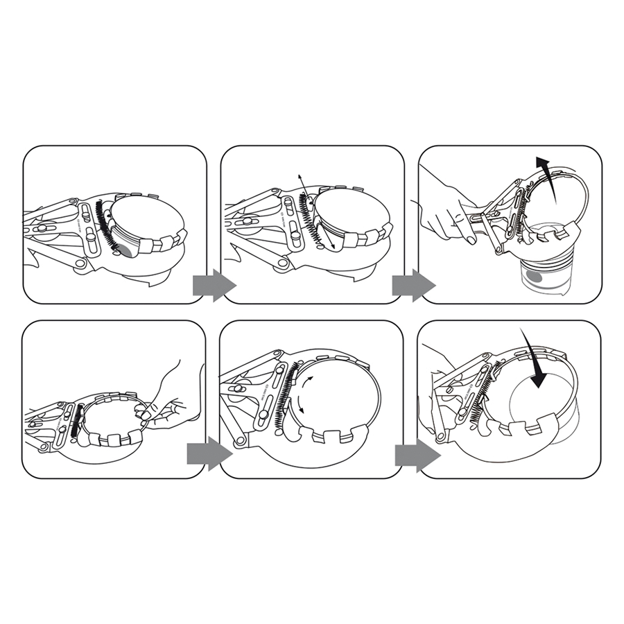 KING TONY Profi-Werkzeuge - Kolbenringzange 9AP160
