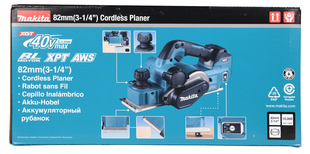 Makita Akku-Hobel – präzises und leises Hobeln ohne Kabel - KP001GZ