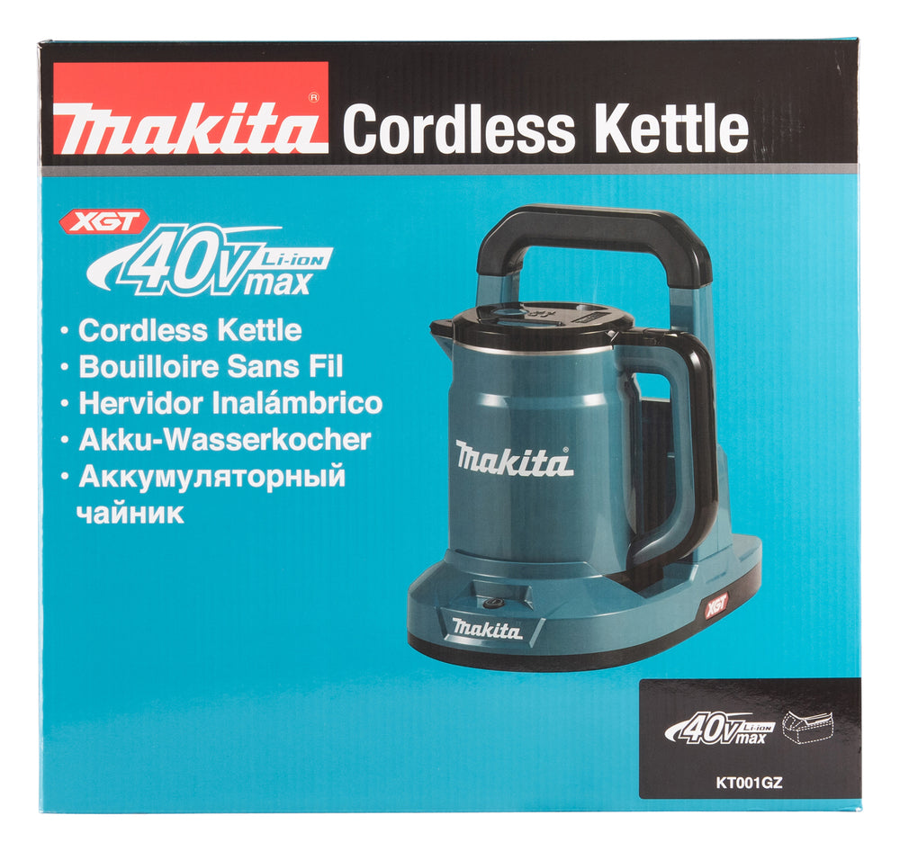 Makita Akku-Wasserkocher 40V max – mobiler Wasserkocher für Baustelle, Camping & Outdoor - KT001GZ
