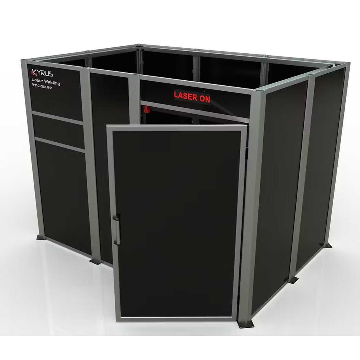 KYRUS 3x2 m Laserschweißkabine mit Scharniertür - Laserschutzkabine - KY-LENC-001