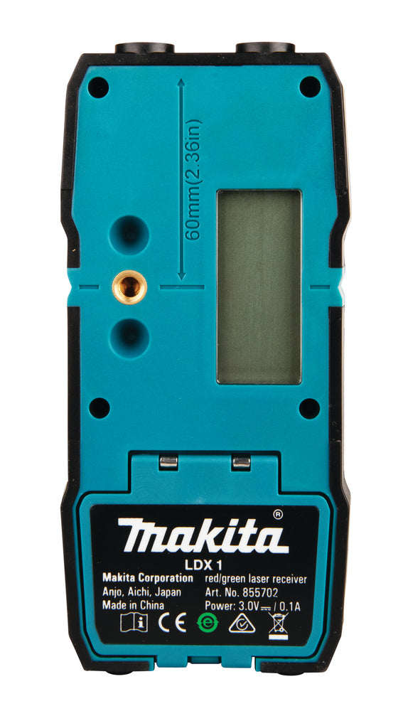 Makita Laser-Empfänger LDX1 – für grüne & rote Laserlinien bis 80 m Reichweite - LE00855702