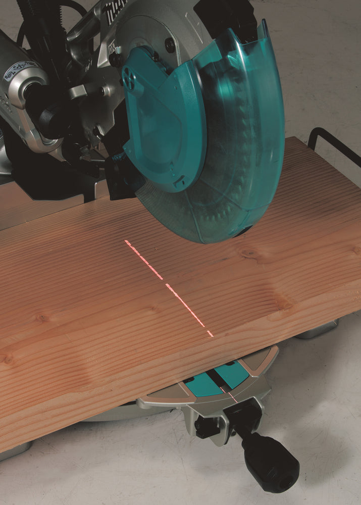Makita Kapp- und Gehrungssäge – 1.510 W, 260 mm Blatt, Dual-Slide-System & Laser - LS1019L
