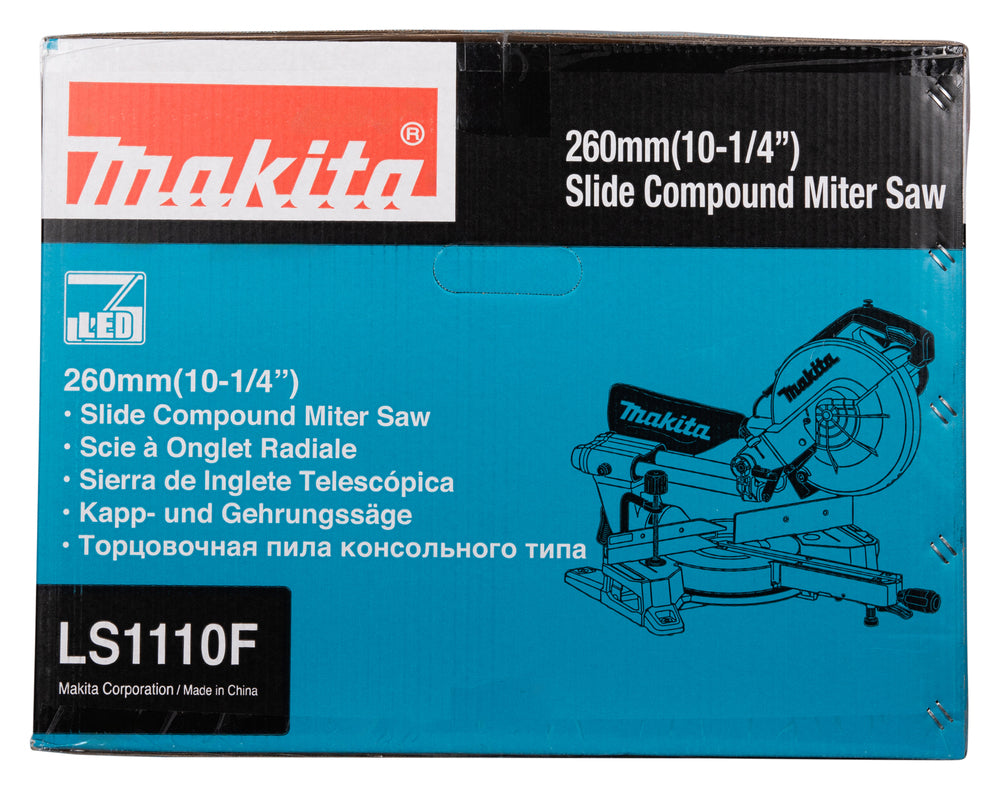 Makita Kapp- und Gehrungssäge – 260 mm Blatt, 91 x 305 mm Schnittleistung, LED & Motorbremse - LS1110F