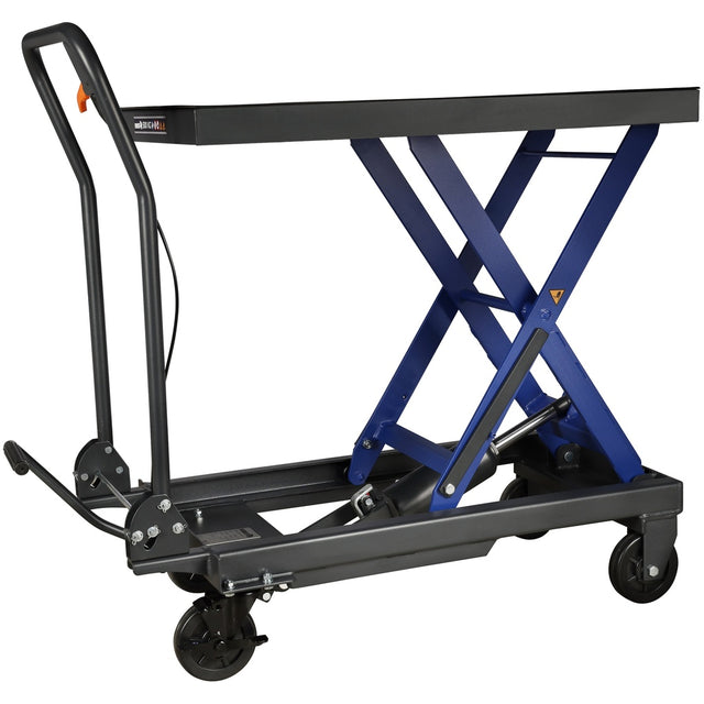 Mammuth mobile hydraulic lift table 500 kg – heavy-duty workshop lift table with foot pump and wheels available at Tools.d