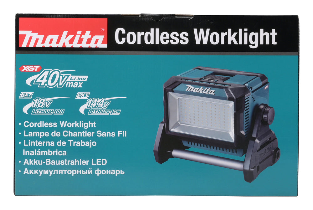 Makita LED-Akku-Baustrahler – 10.000 Lumen, 96 LEDs, IP65 & Dual-Akkuschacht (XGT/LXT) - ML009G
