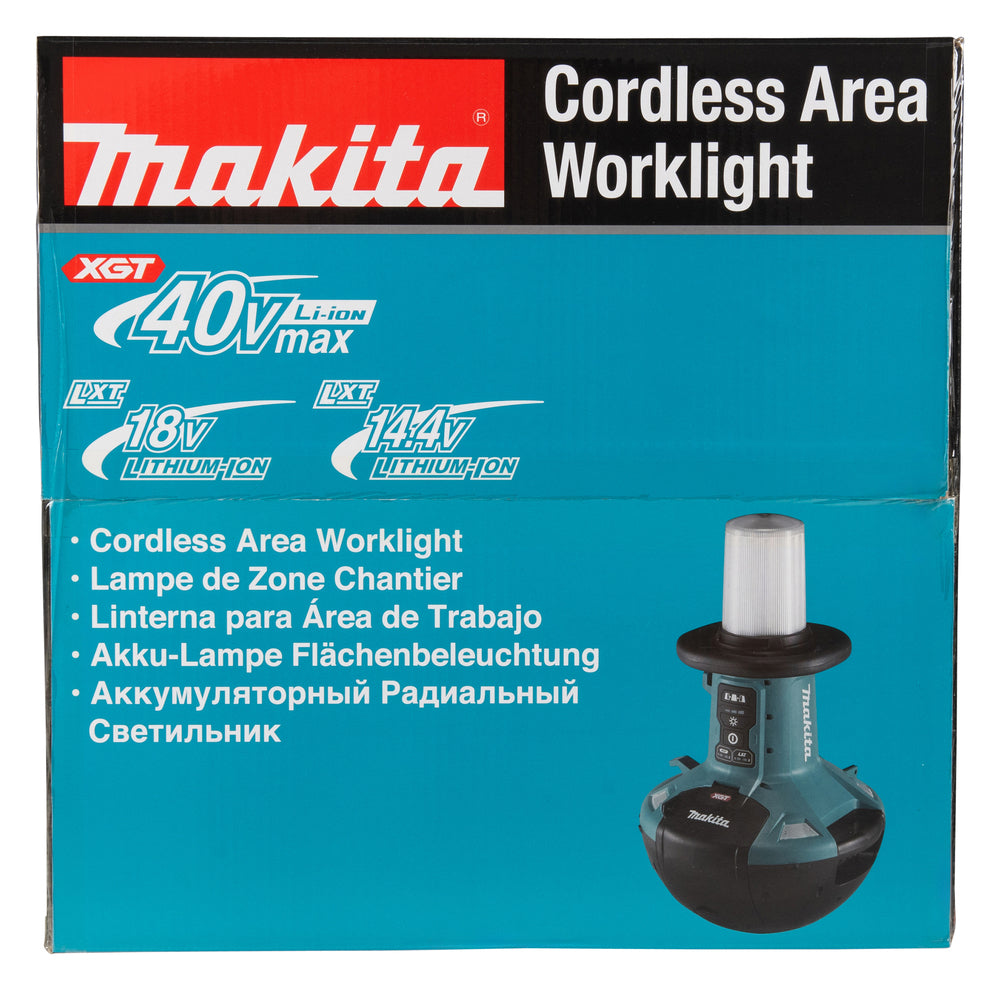 Makita LED-Flächenbeleuchtung – 5.500 Lumen, 3 Helligkeitsstufen & 360° Abstrahlung (XGT 40V max.) - ML010G