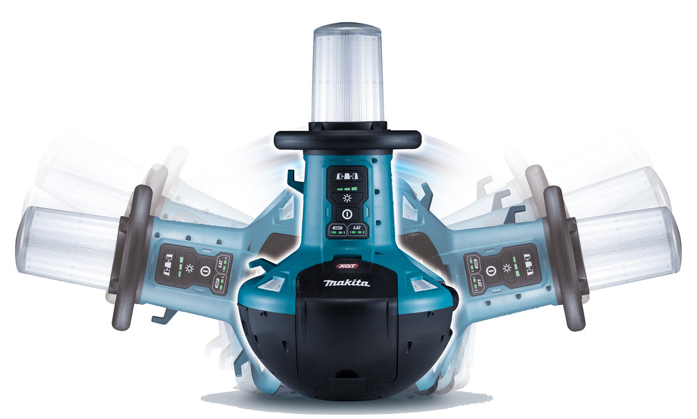 Makita LED-Flächenbeleuchtung – 5.500 Lumen, 3 Helligkeitsstufen & 360° Abstrahlung (XGT 40V max.) - ML010G