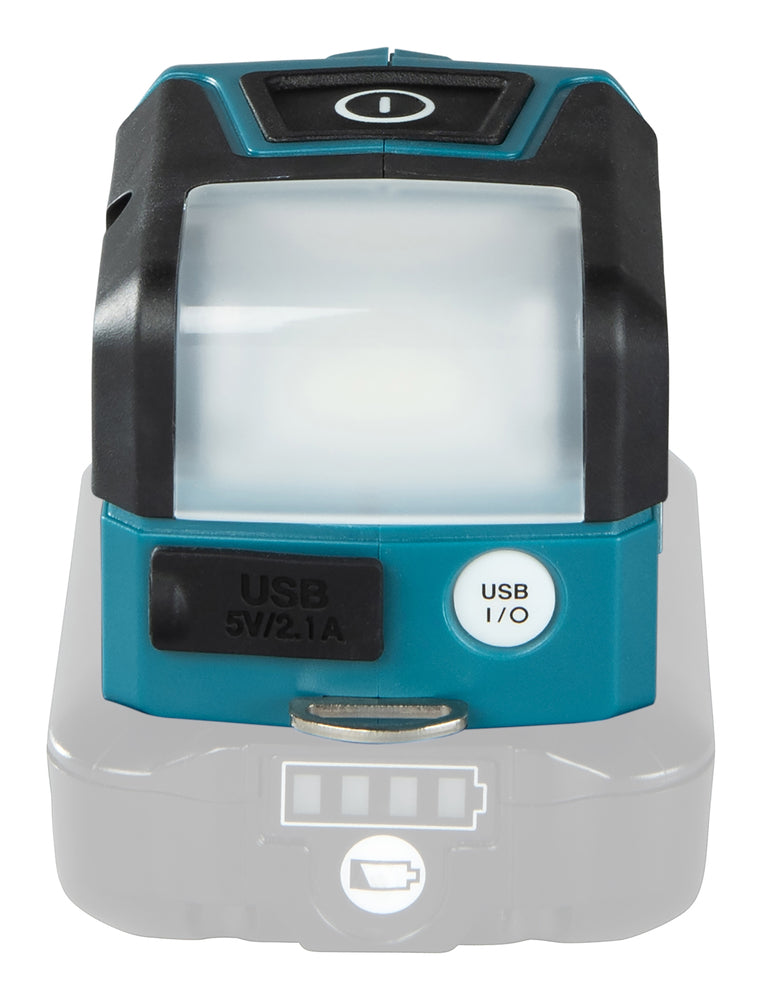 Makita LED-Akku-Taschenlampe – 3 Leuchtmodi, Hand- & Werkstattlampe, USB-Port (CXT 12V max.) - ML107