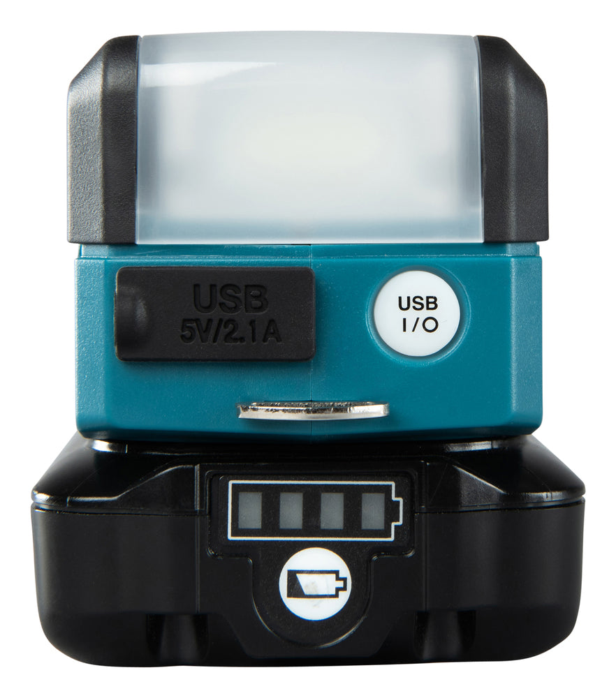 Makita LED-Akku-Taschenlampe – 3 Leuchtmodi, Hand- & Werkstattlampe, USB-Port (CXT 12V max.) - ML107