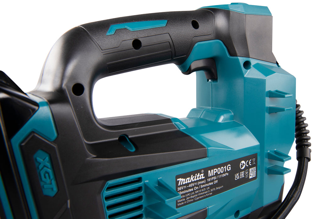 Makita Akku-Kompressor – bis 11,1 bar, Digitaldisplay, 3 Stufen, LED & XPT-Schutz - MP001GZ