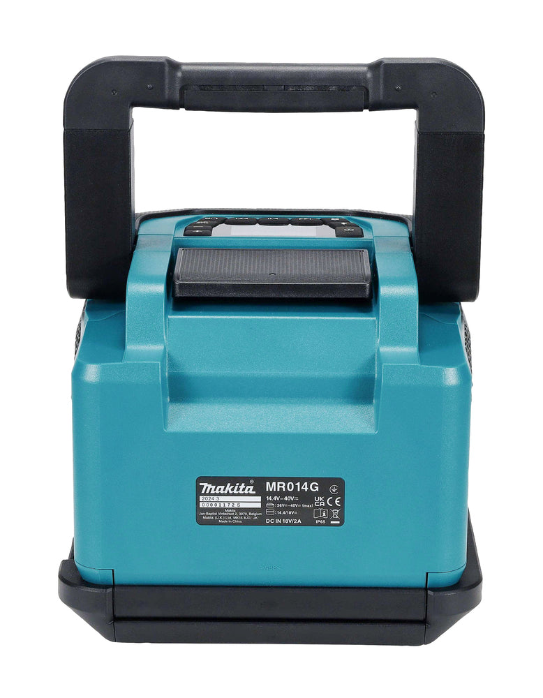 Makita Bluetooth-Lautsprecher – kraftvoller Sound, Mikrofonbuchse, bis 10 Geräte koppelbar - MR014GZ
