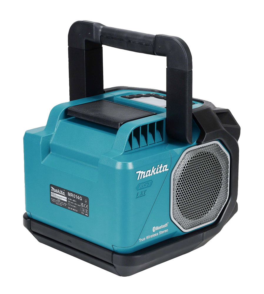 Makita Bluetooth-Lautsprecher – kraftvoller Sound, Mikrofonbuchse, bis 10 Geräte koppelbar - MR014GZ