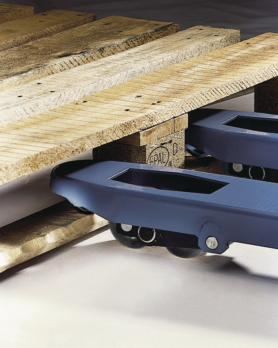 TECWERK Gabelhubwagen 2500 kg Tragkraft, 1150 mm Gabellänge, taubenblau RAL 5014