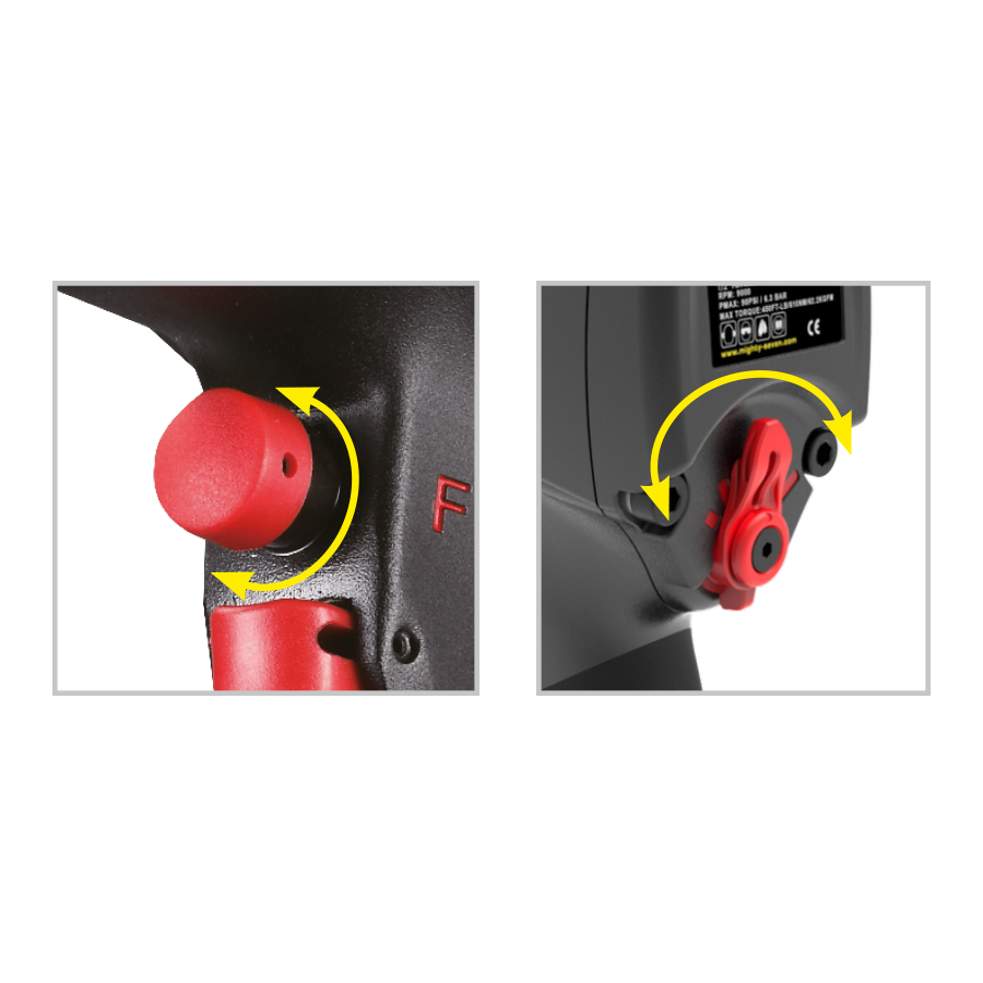 M7 Power-Werkzeuge - 1/2" Druckluft Kraftschrauber - 813Nm NC4130