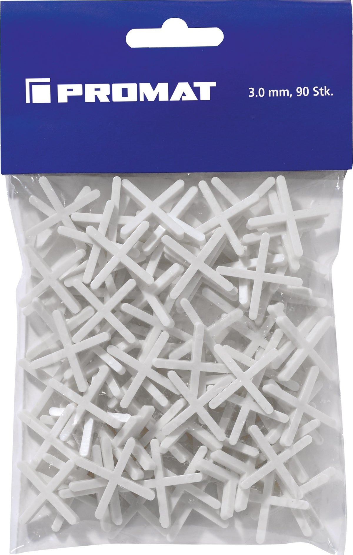 PROMAT Fliesenkreuz 1 mm – 150 Stück pro Beutel, 10 Beutel