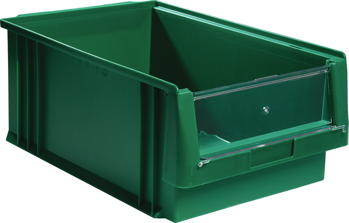 Sichtlagerkasten PLK 500x315x200 mm PP rot von LA-KA-PE – 8 Stück, 22,5 l, 180 kg Auflast