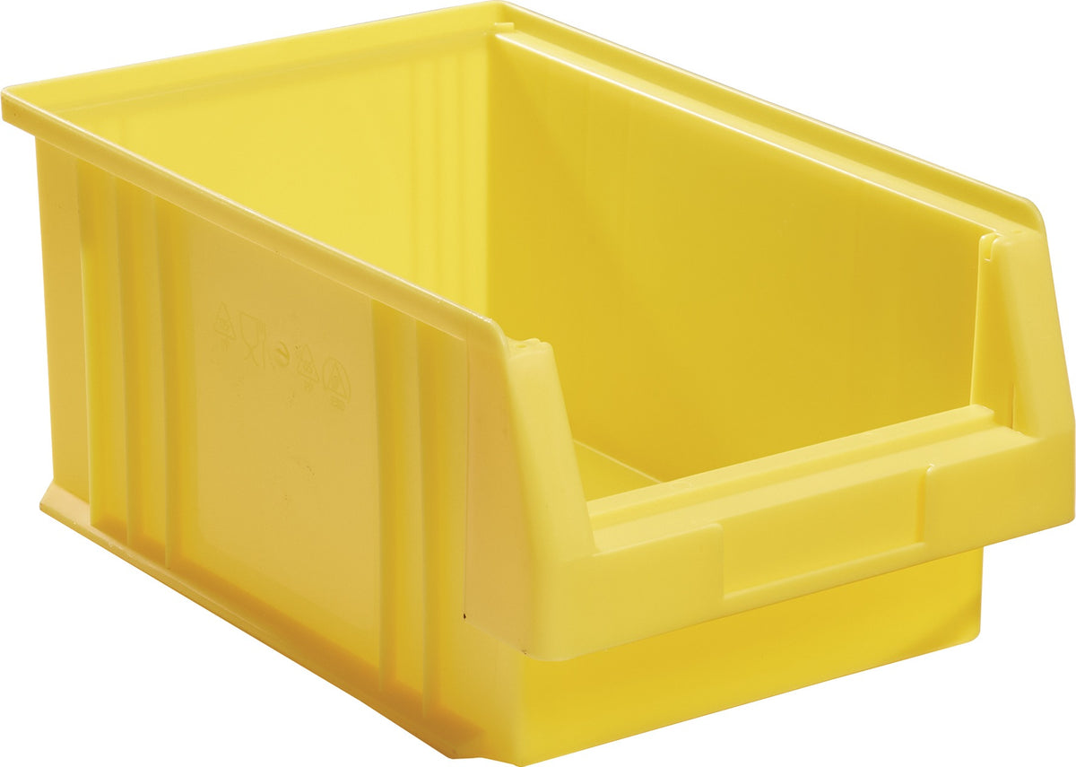 Sichtlagerkasten PLK 500x315x200 mm PP rot von LA-KA-PE – 8 Stück, 22,5 l, 180 kg Auflast