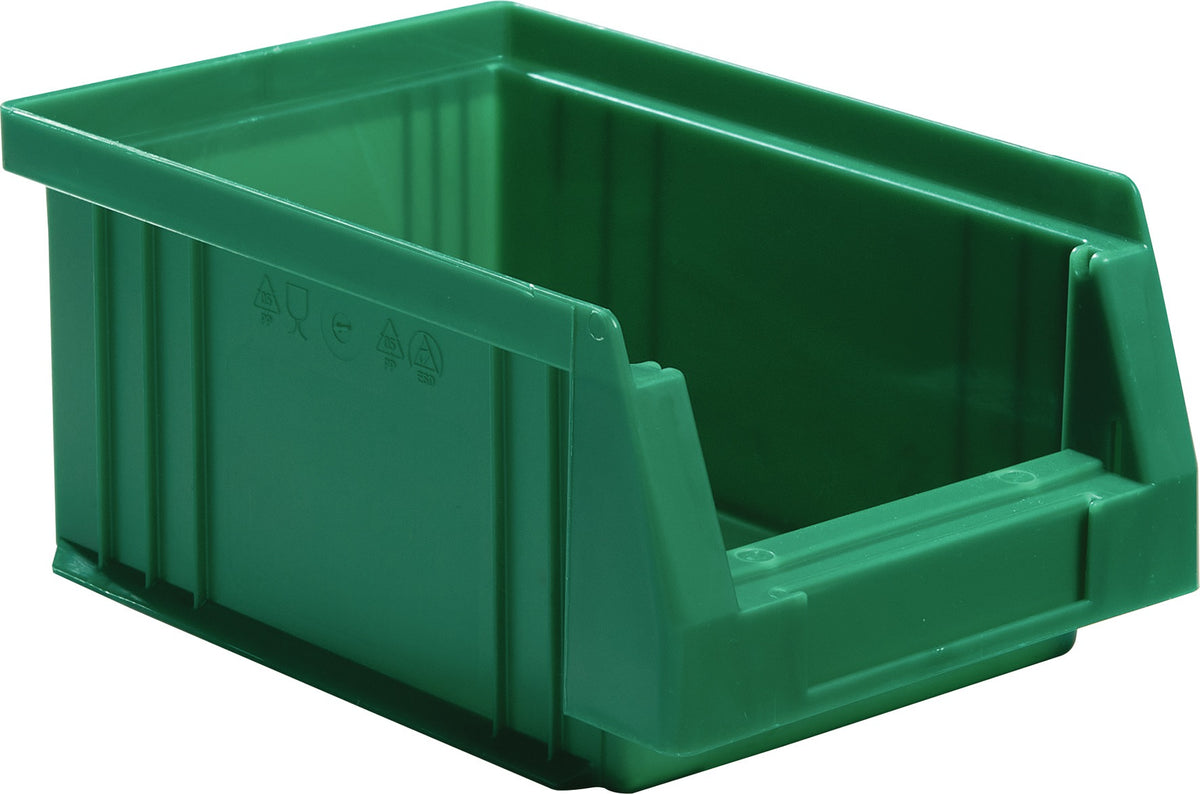 Sichtlagerkasten PLK 500x315x200 mm PP rot von LA-KA-PE – 8 Stück, 22,5 l, 180 kg Auflast