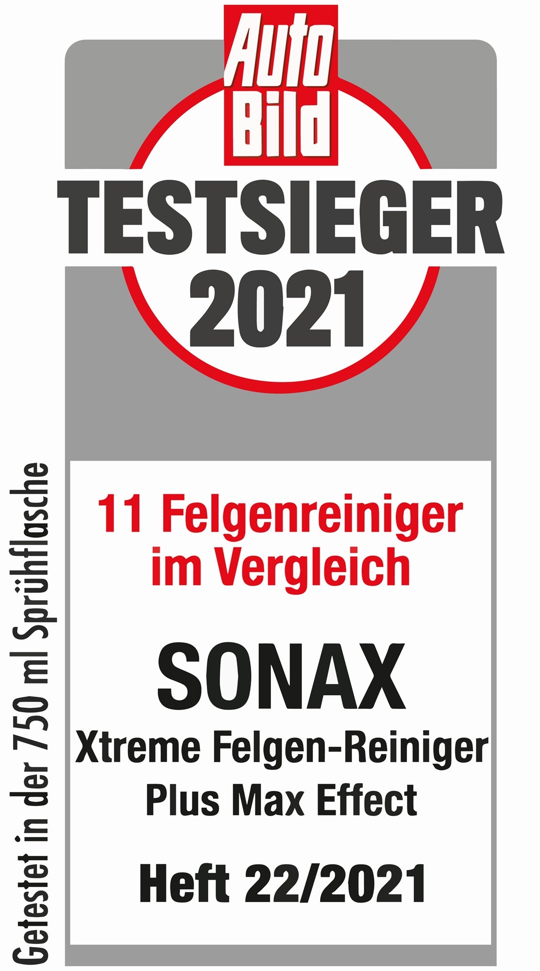 SONAX FelgenReiniger PLUS XTREME 750 ml Sprühflasche – 6er-Pack, selbstaktiver Spezialreiniger