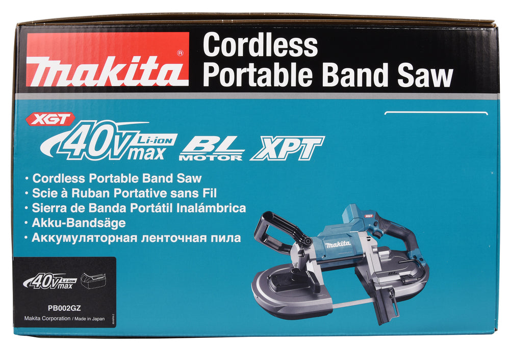 Makita Akku-Bandsäge – bürstenlos, bis 127 mm Schnittkapazität, konstante Drehzahl - PB002GZ