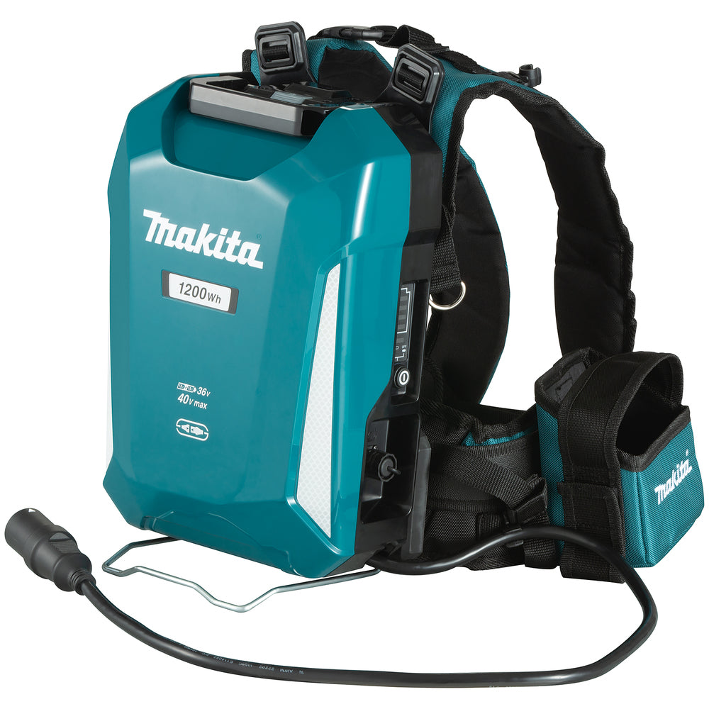 Makita Rückentragbarer Akku PDC1200 – 2x18V & 40V max. kompatibel, IPX4 - PDC1200A01