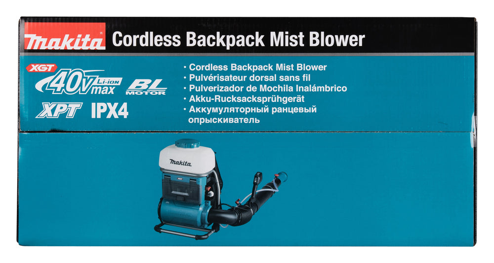 Makita Akku-Rucksacksprühgerät – bürstenlos, XPT-Schutz, tropffrei, robust - PM001GZ01