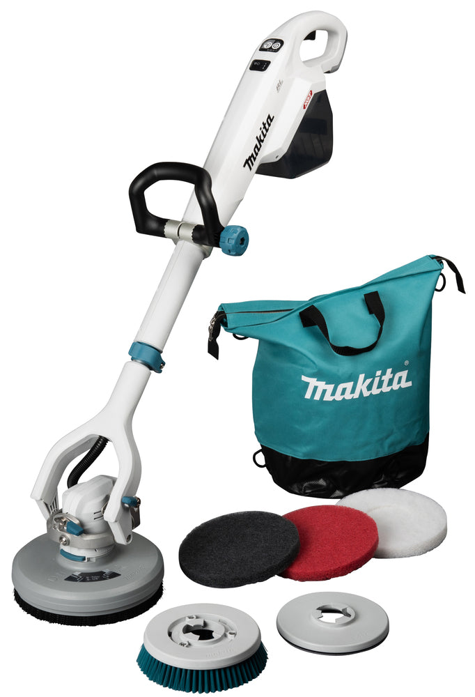 Makita Akku-Scheuermaschine – 3-stufig regelbar, teleskopierbar, LED, XPT-Schutz - PS001GZ