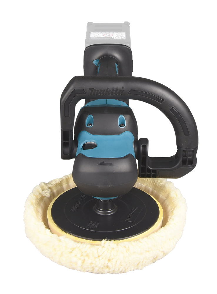 Makita Akku-Poliermaschine 180 mm – bürstenlos, XPT, konstante Drehzahl, Sanftanlauf - PV001GZ