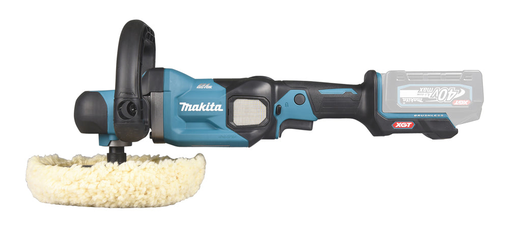 Makita Akku-Poliermaschine 180 mm – bürstenlos, XPT, konstante Drehzahl, Sanftanlauf - PV001GZ