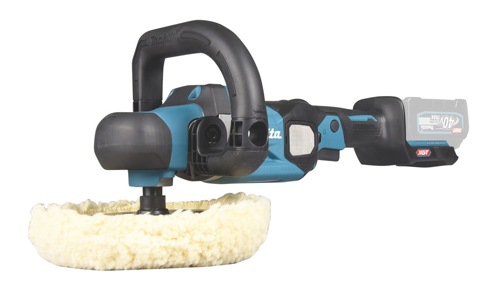 Makita Akku-Poliermaschine 180 mm – bürstenlos, XPT, konstante Drehzahl, Sanftanlauf - PV001GZ