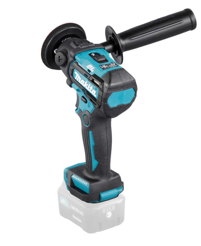 Makita Akku-Schleifer und -Polierer Ø 50/75 mm – bürstenlos, 2-Stufen-Drehzahl, XPT-Schutz - PV301DZ